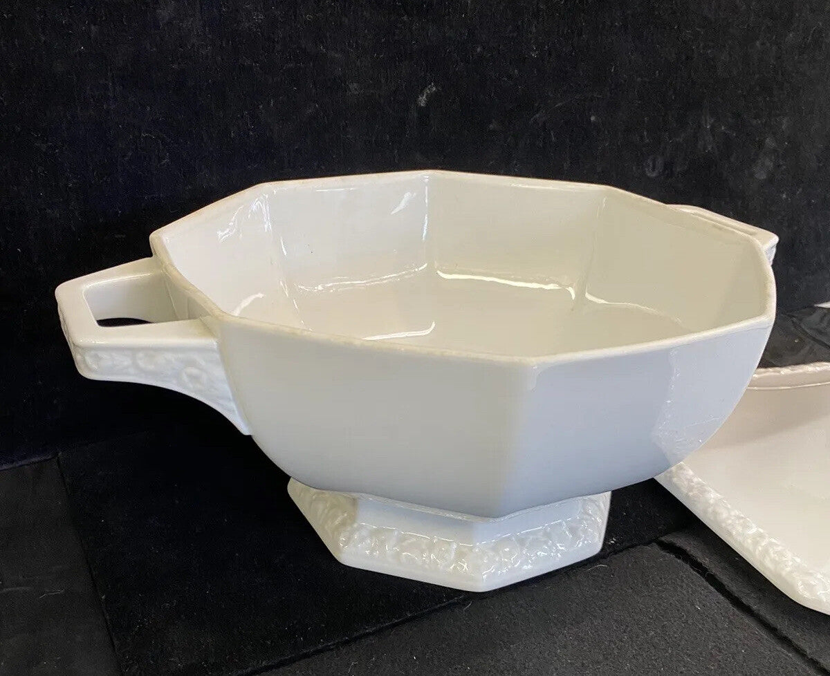 Vintage Rosenthal China Large Soup Tureen  Maria White  Classic Rose