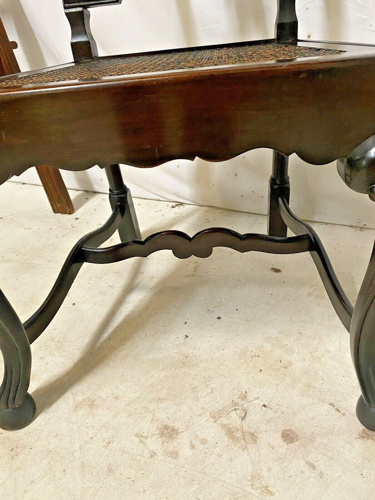 PAIR OF DUTCH BAROQUE-STYLE TALL BACK SIDE CHAIRS