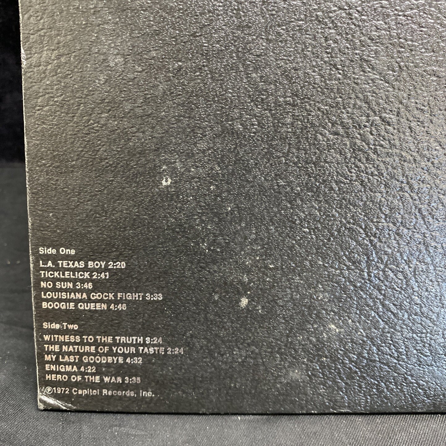 NITZINGER Self Titled CAPITOL SMAS-11091 LP Textured Gatefold