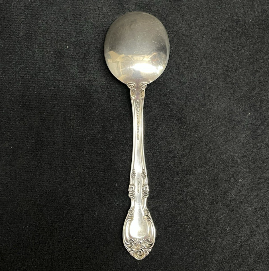 Melrose by Gorham 42.82g Sterling Silver Round Cream Soup Spoon 6 1/4 in