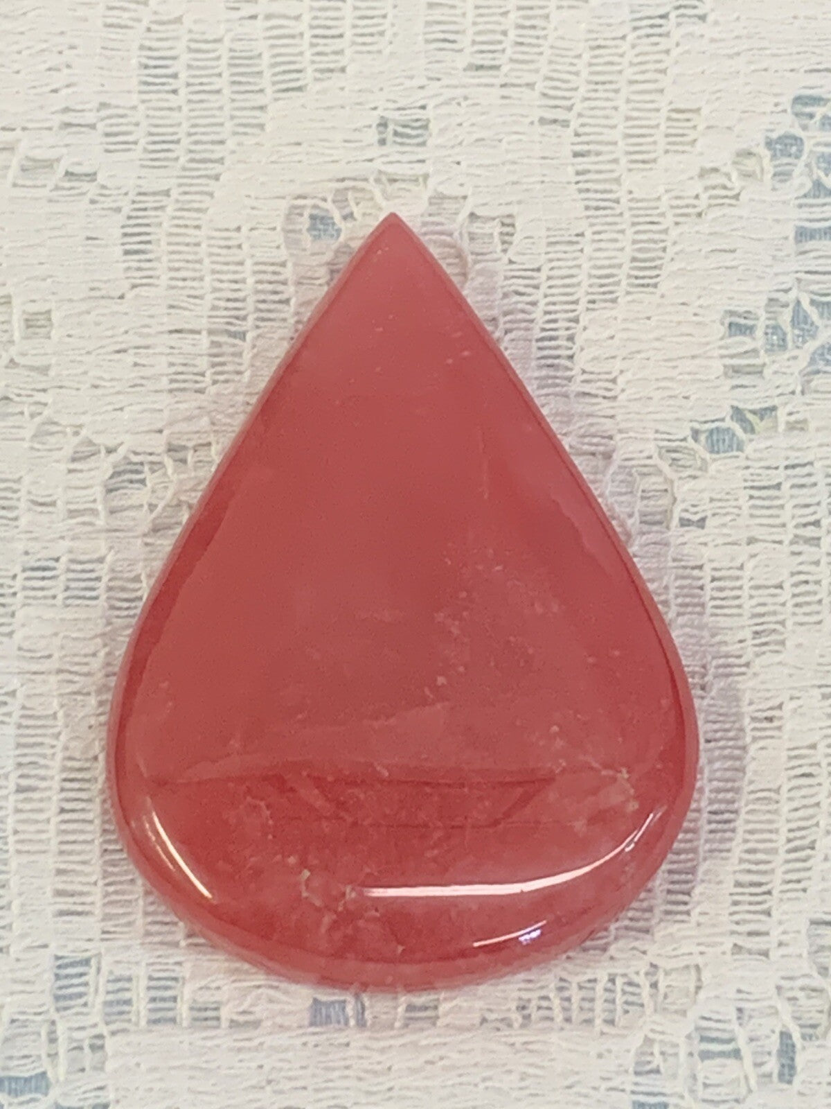 Natural Argentina Rhodochrosite Tear Drop Shape Loose Gemstone 202 Carats