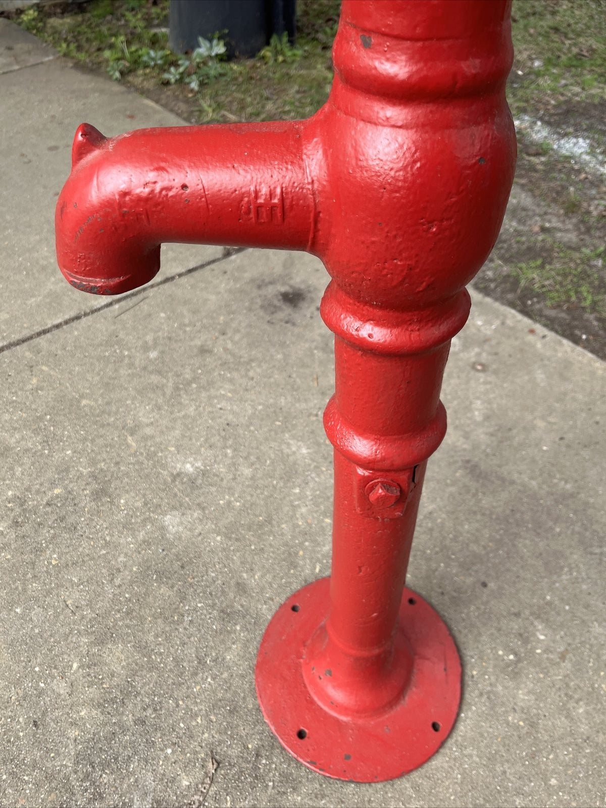 Vintage Red Challenge Co Batavia ILL Cast Iron Antique Hand Water Well Pump