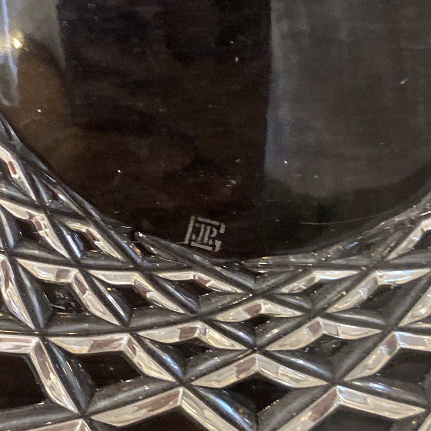 CJR Josef Riedel Tiffany Oculus Pattern 15 3/4” Serving Bowl BH386