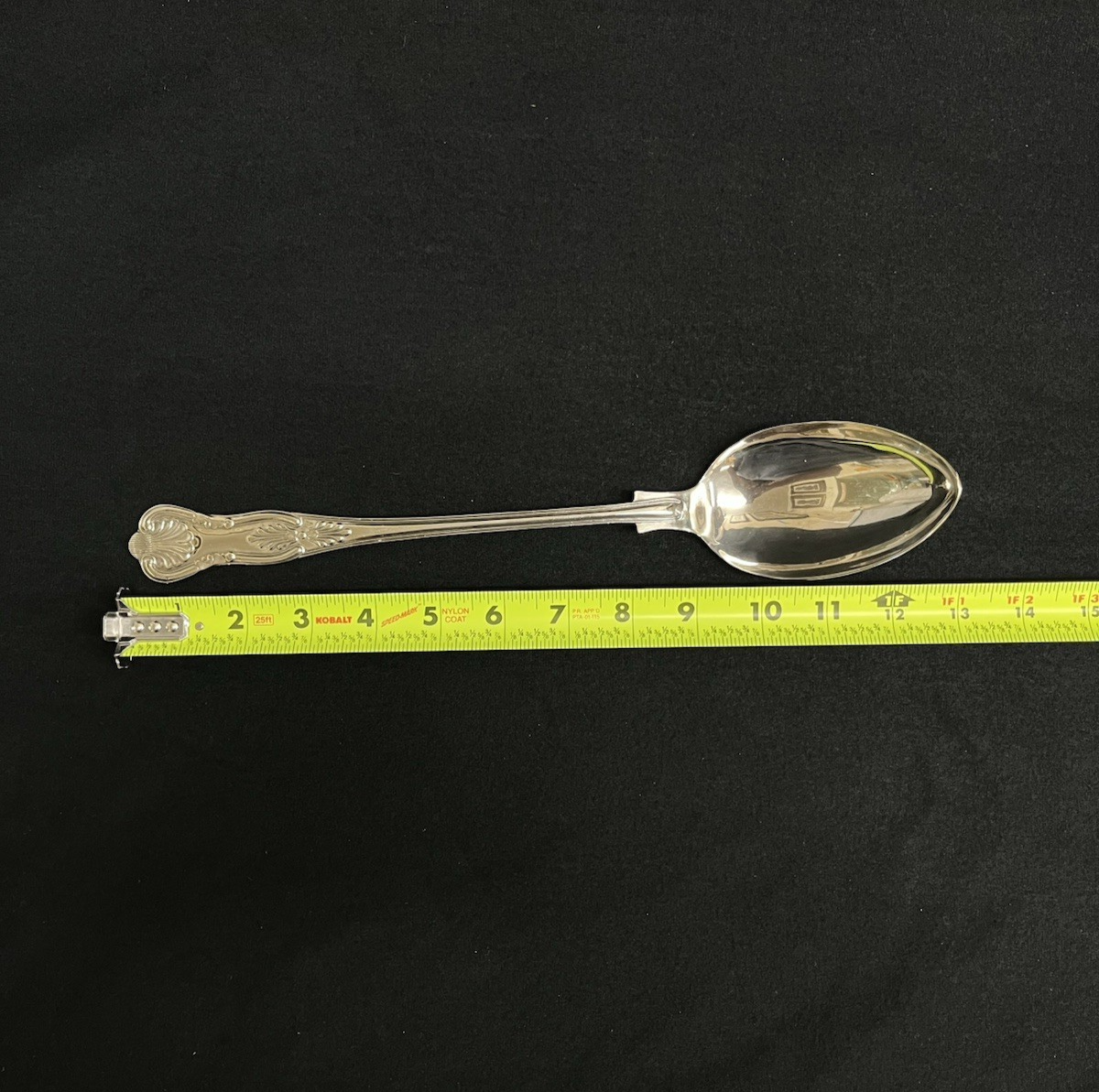 Kings by Sheffield Silverplate 3-Piece Hostess Set Spoon, Fork, and Pasta Server