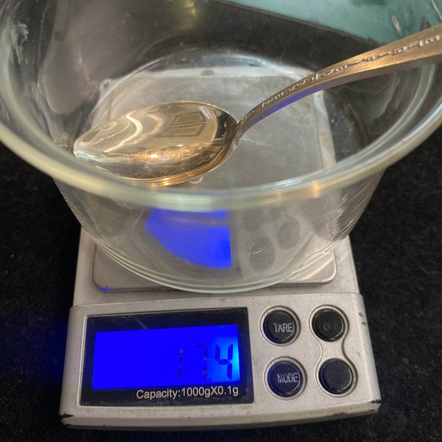 Vintage 5 1/2" Sterling Petrified Forest Arizona Souvenir Spoon 17.5g