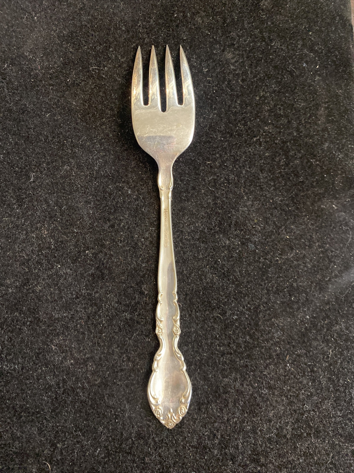 Sterling Heirloom Grandeur Pattern by Oneida 6 5/8" Salad Fork 4 Avail 37.3g ea