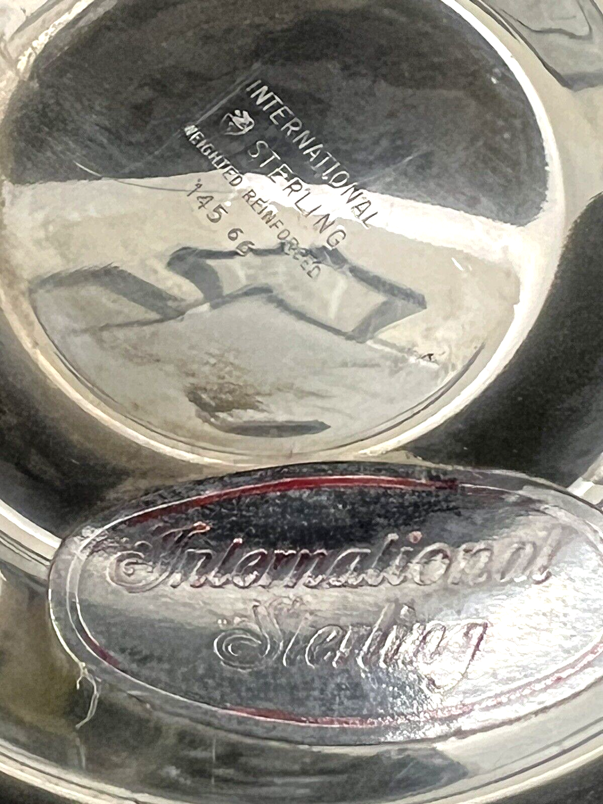 Vintage International Sterling Silver  Trumpet Vase, 5 6/8" 345g 145-66