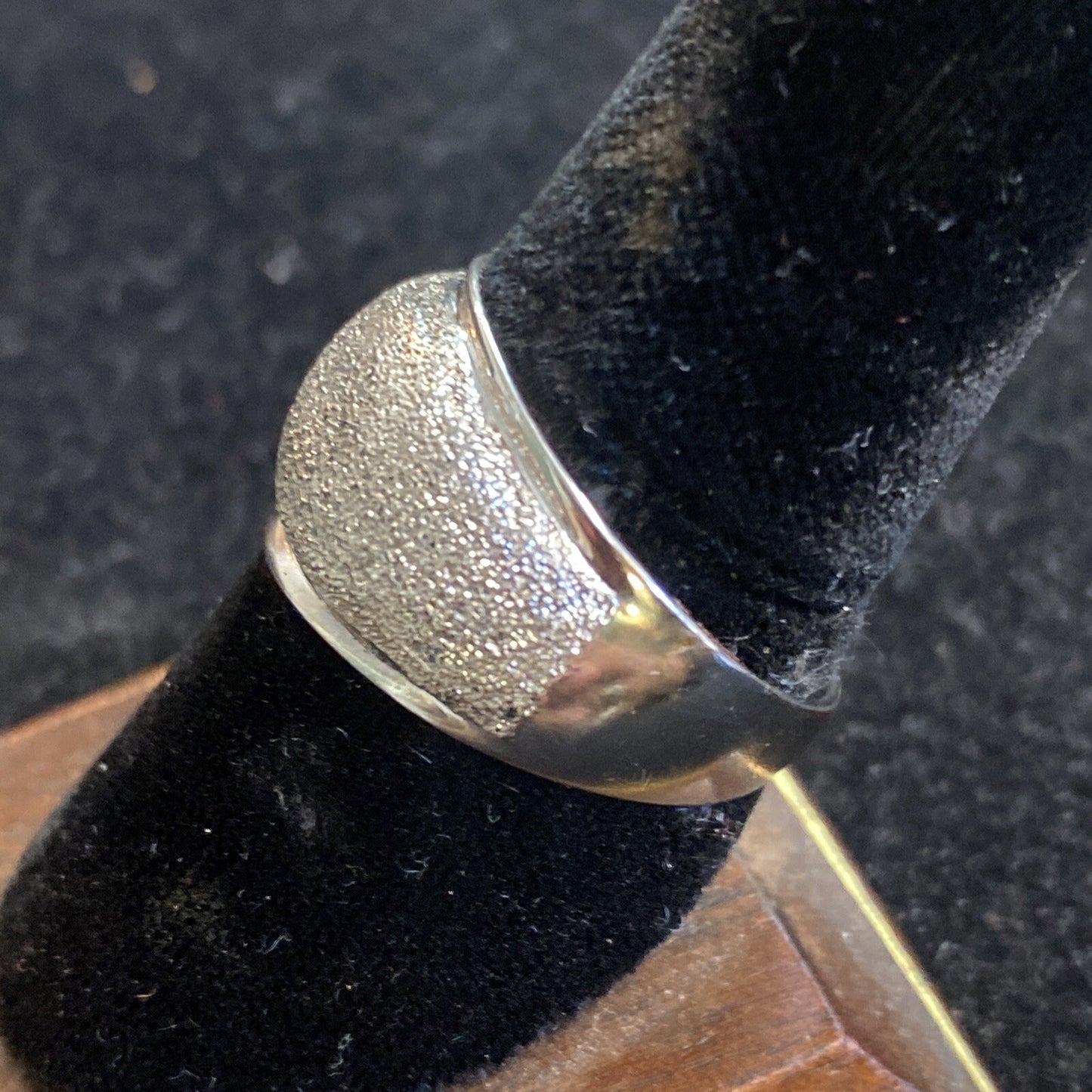 Sterling Silver 925 Dome Ring SZ 8.5 5.7g