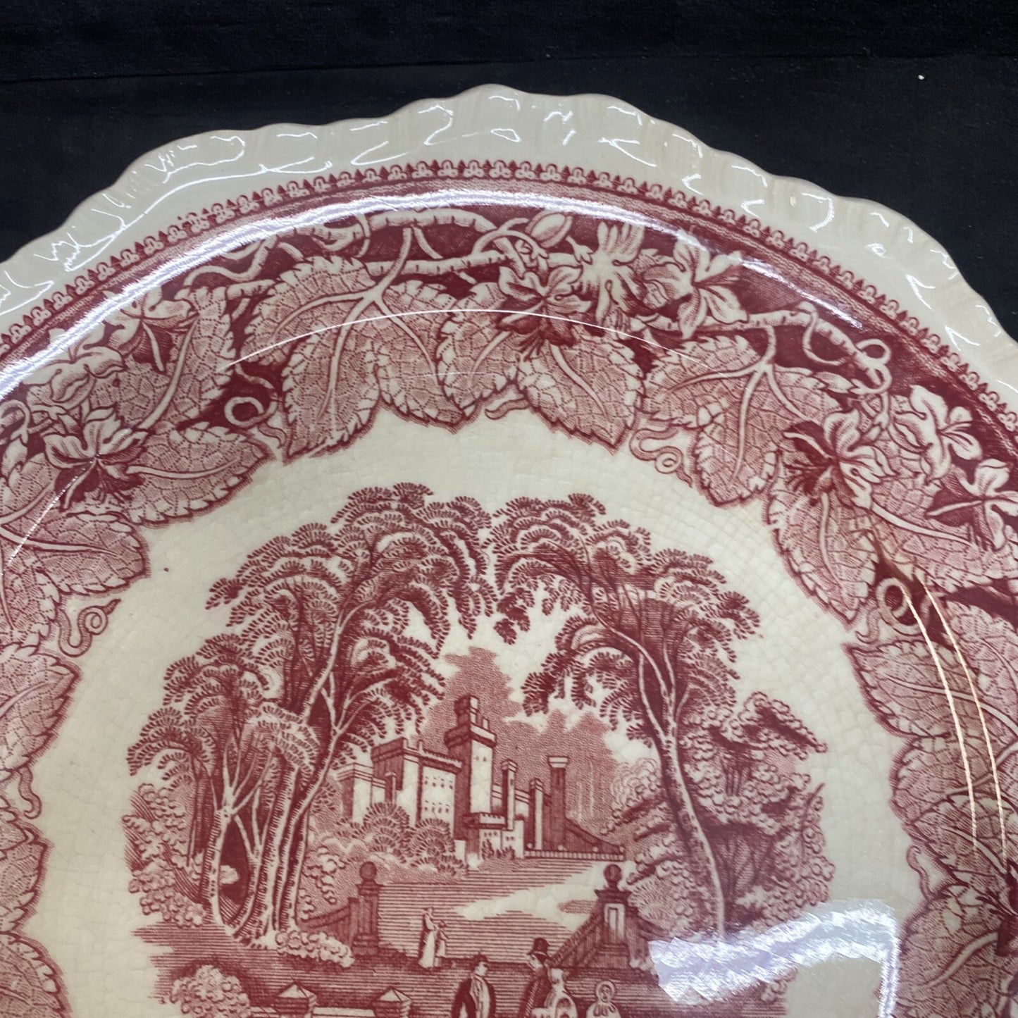 Mason's Vista Pink 10 3/4" Large Dinner Plate