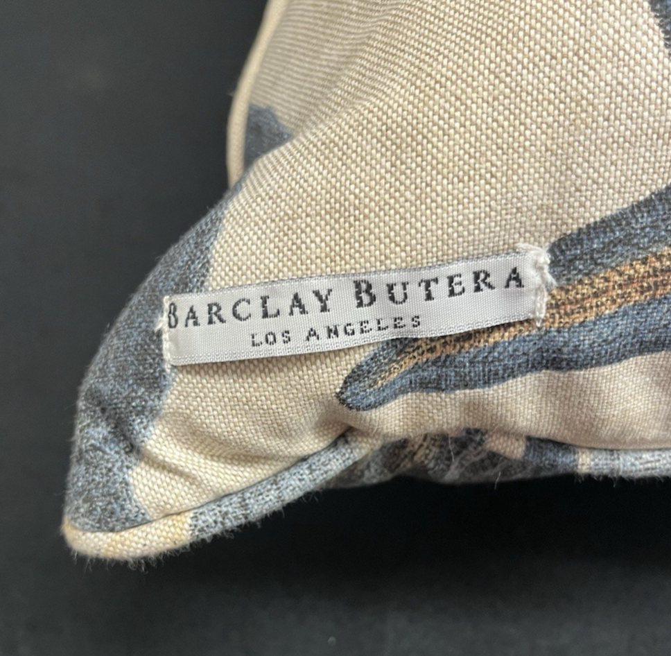 4 Barclay Butera Goose Down & Feather Seashell Themed Throw Pillows 22" x 22"