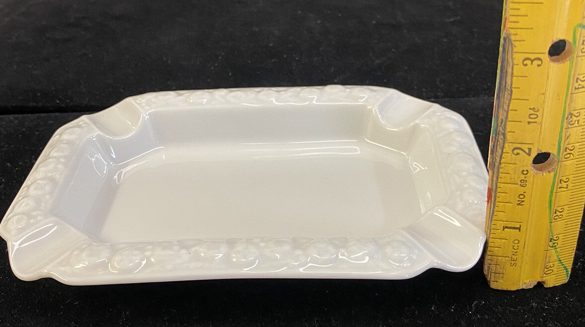 Rosenthal Maria White Classic Rose Set of 3 Stacking Ashtrays