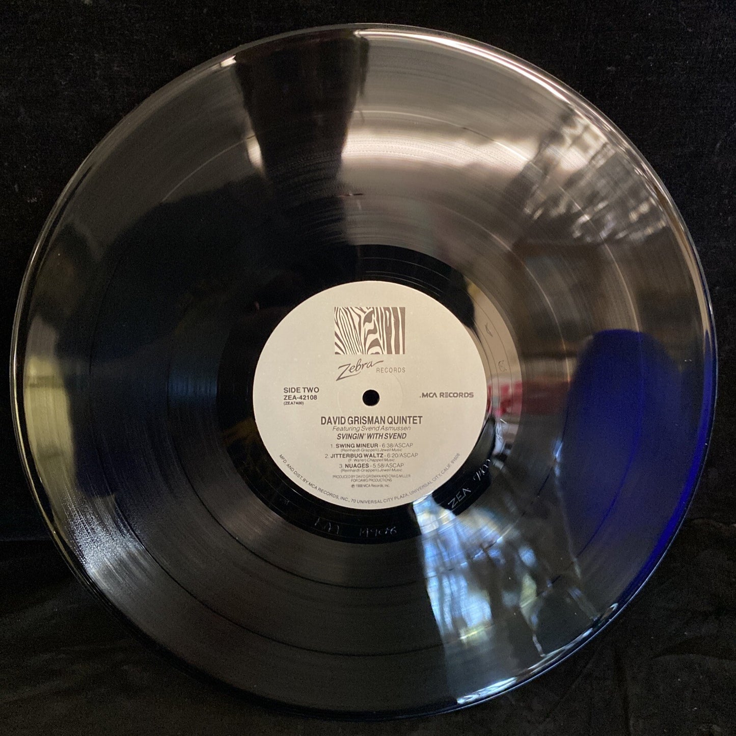 PROMO DAVE GRISMAN QUINTET W/SVEND RASMUSSEN SWINGIN WITH SVEND NM/VG++