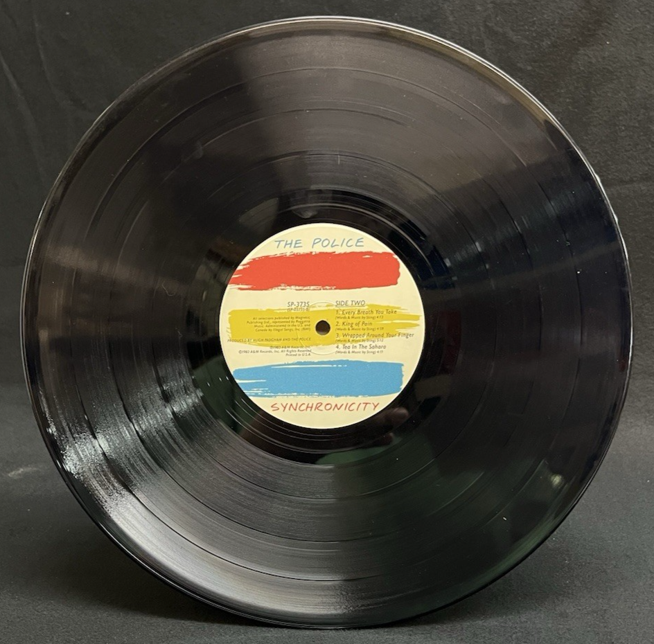 The Police Synchronicity 1983-MASTERDISK RL A&M SP-3735 Purple Translucent BRY