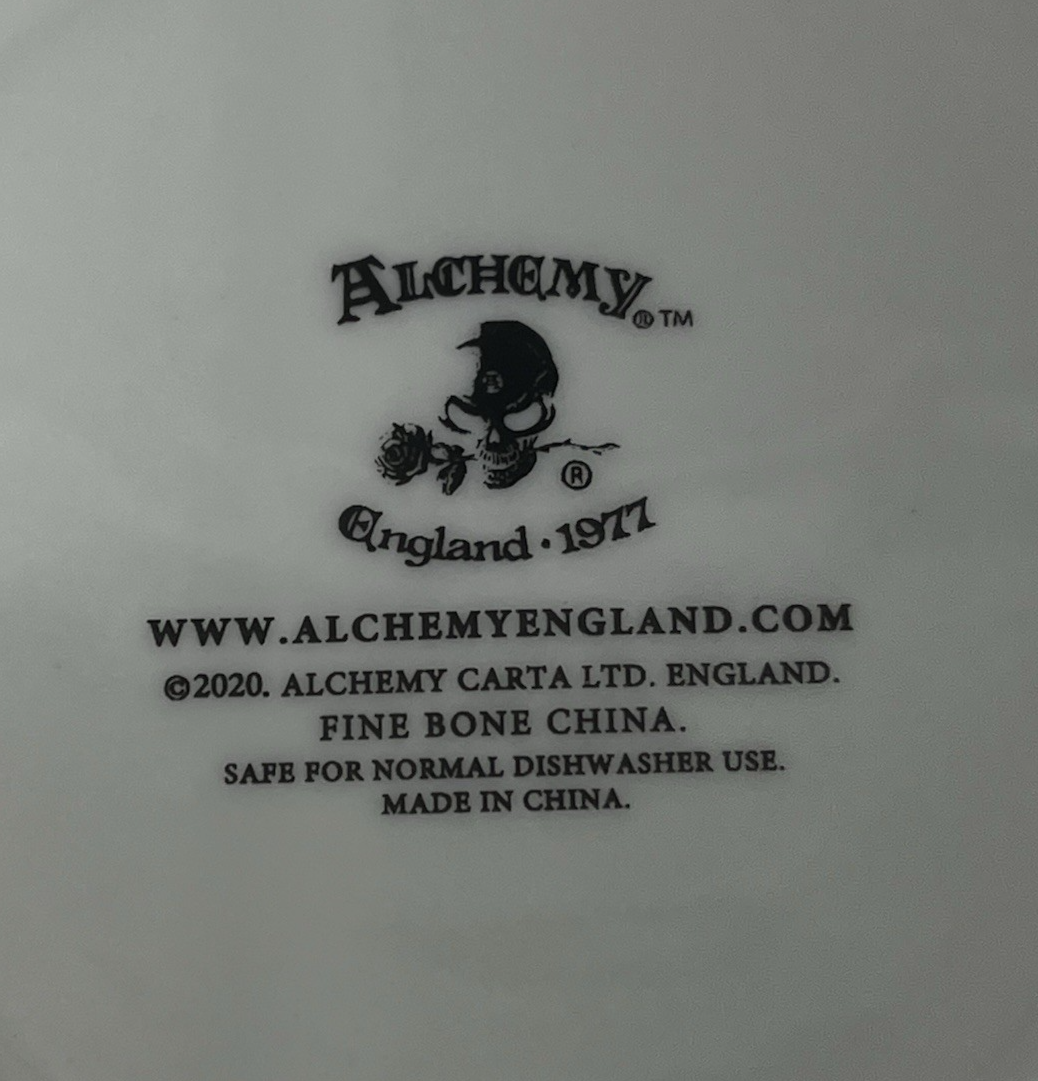 Alchemy of England 1977 Tea for One "Freaks Like Me Drink Tea" China Set