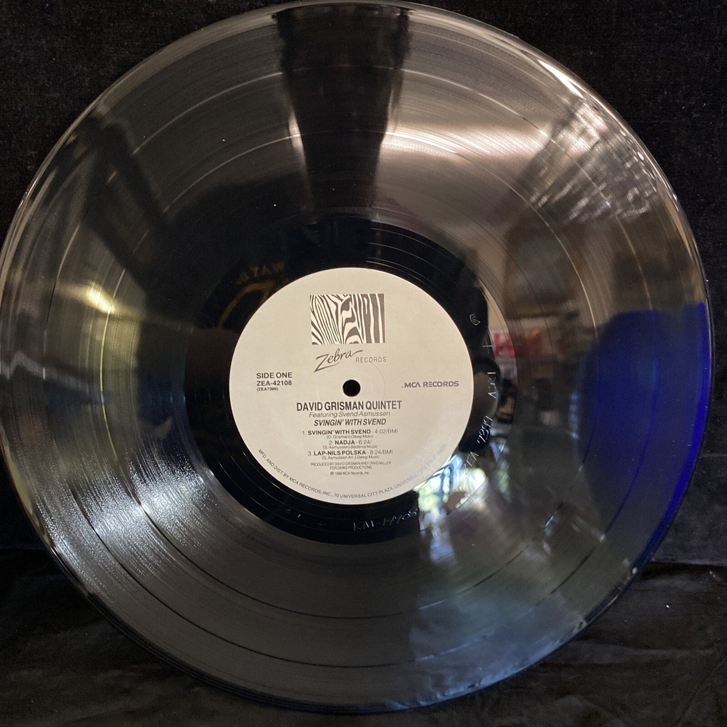 PROMO DAVE GRISMAN QUINTET W/SVEND RASMUSSEN SWINGIN WITH SVEND NM/VG++