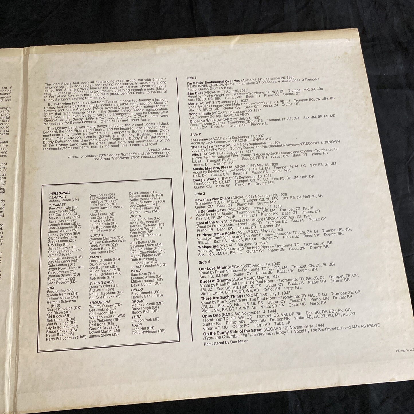 This Is Tommy Dorsey by Tommy Dorsey LP, Gatefold , 2Xlp , VPM-6038