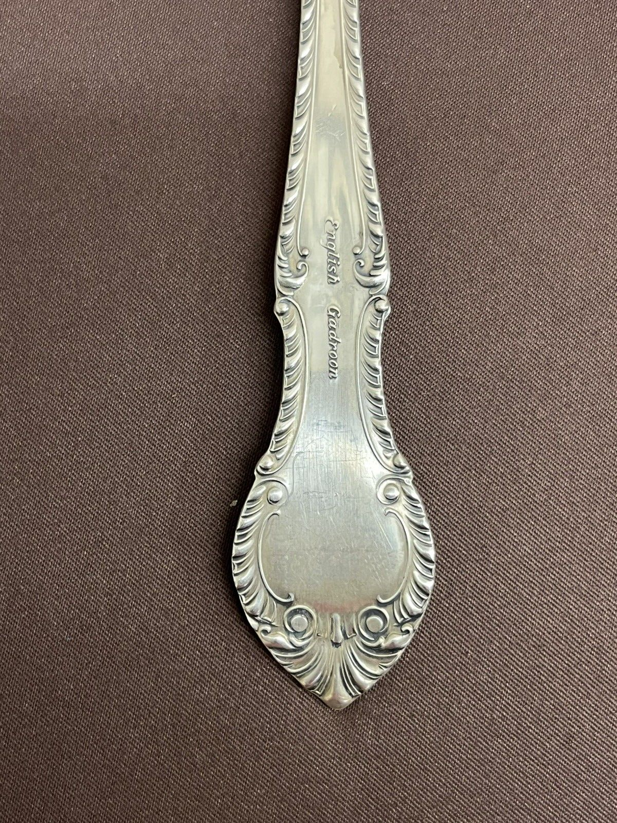English Gadroon by Gorham78.8g Solid Sterling Silver Serving Spoon 8.5"