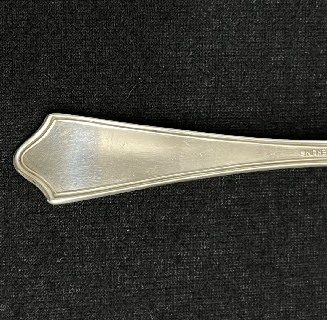 Roger Williams by Baker Manchester Baby Spoon & Fork Set, Engraved 30.56g