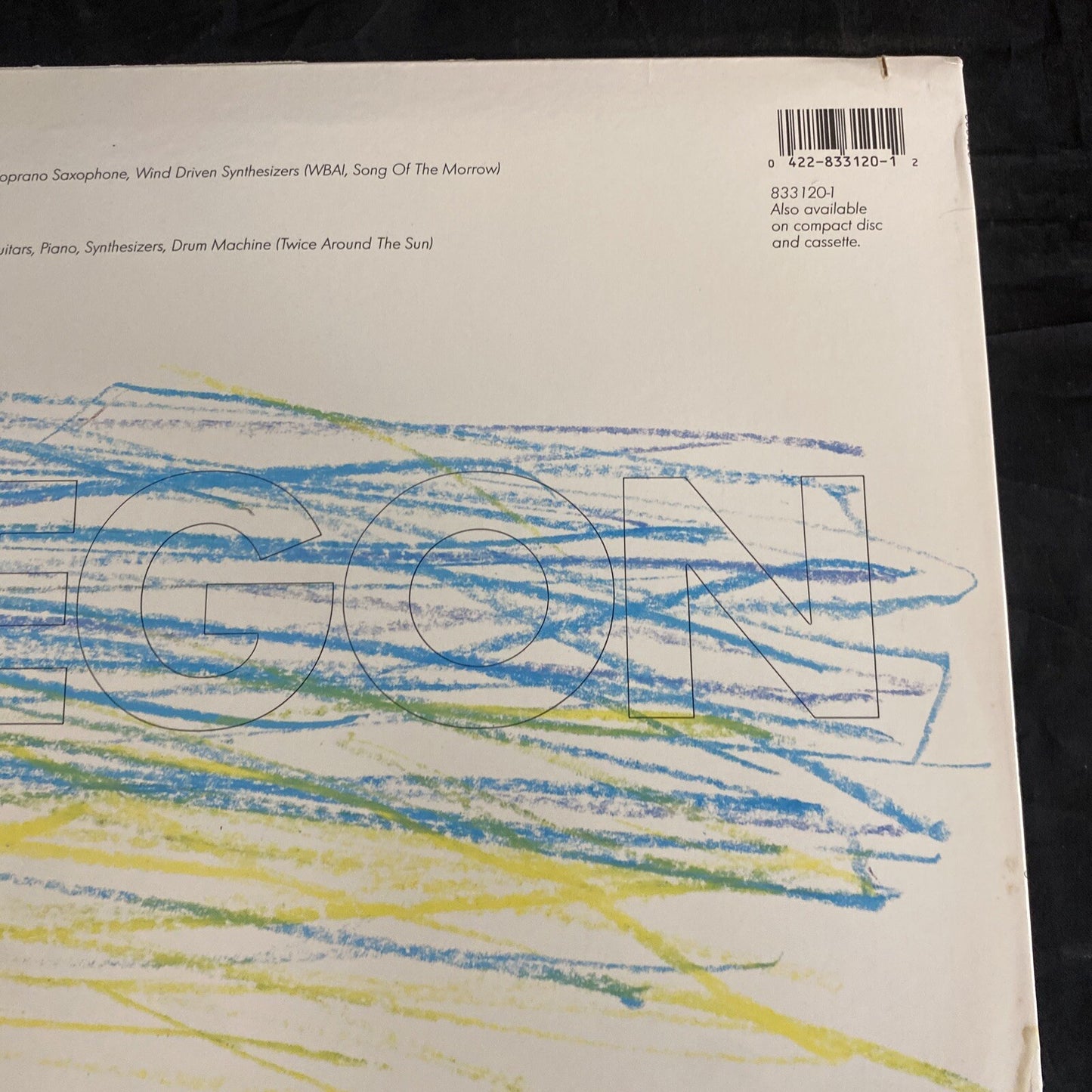 OREGON - ECOTOPIA ECM 833 120-1 Ralph Towner Glen Moore 1987 Germany NM/VG