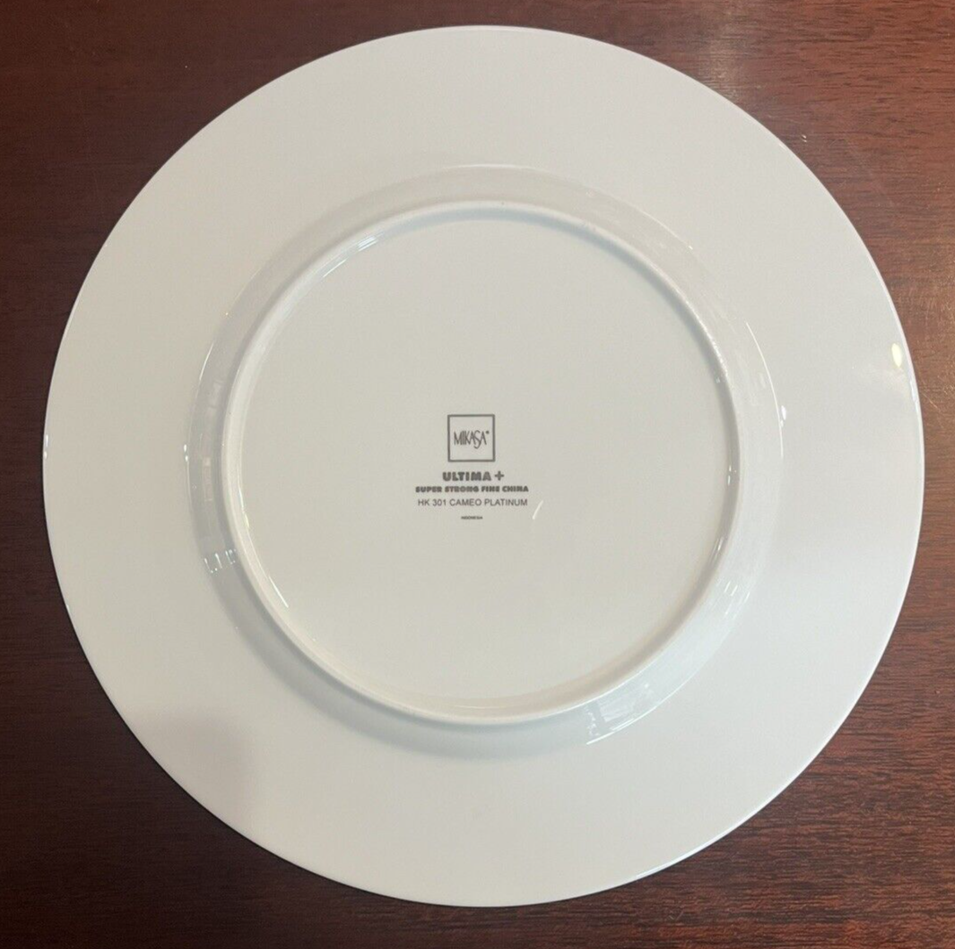 Mikasa Cameo Platinum HK301 Fine China Dinner Plate  16 Available