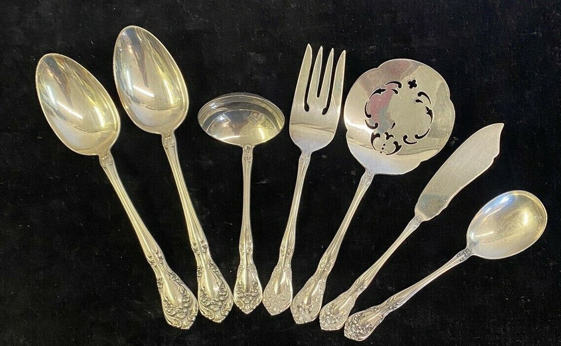 Alvin Sterling Silver 7 1/8" Chateau Rose Master Butter Spreader No Mono 34.7g