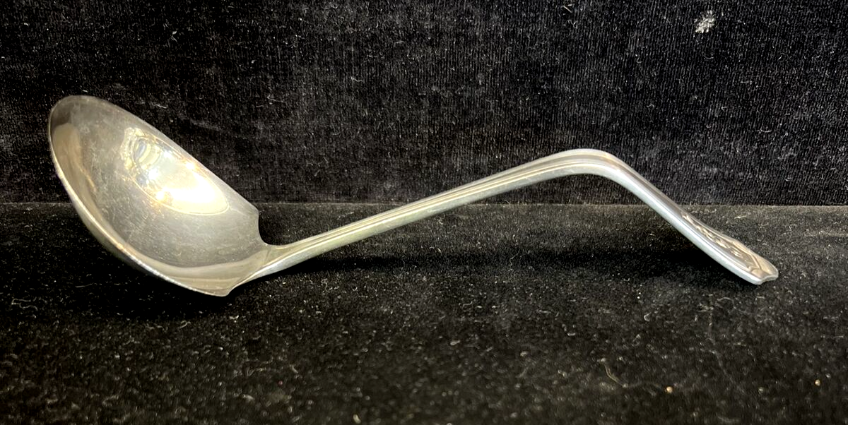 Mary Warren by Manchester Silver Co. Sterling Silver Gravy Ladle 6" 30g Mono ELF