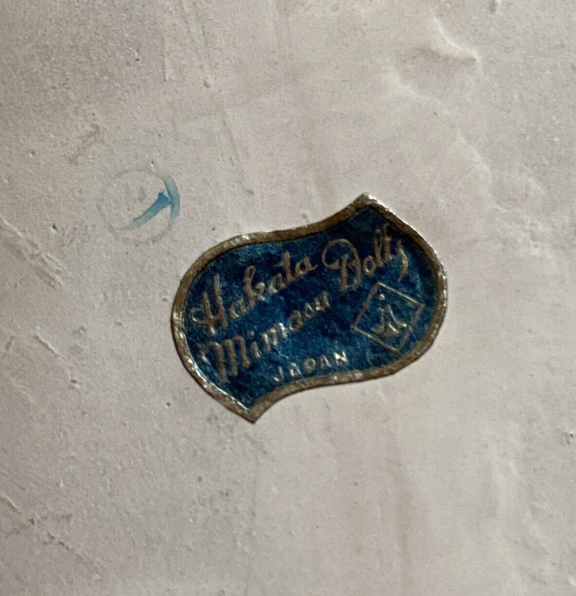 VTG Hakata Mimasu Doll Japan Large 12" Hand Painted Clay Buddha