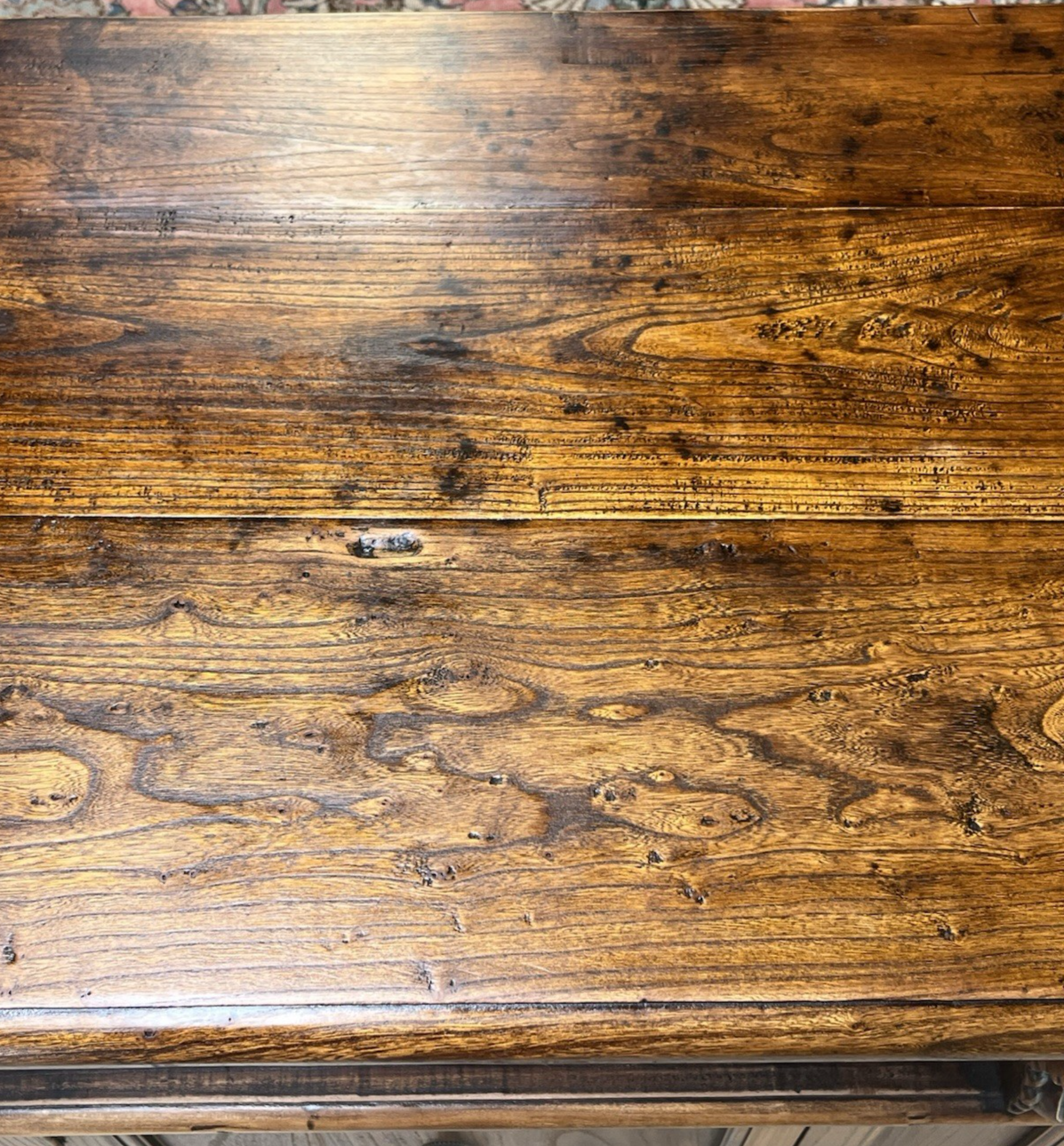 RUSTIC ITALIAN RENAISSANCE STYLE CARVED WALNUT TWO-DOOR CHEST SIDEBOARD CREDENZA