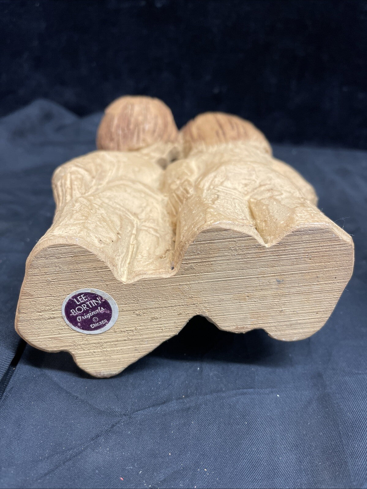 Lee Bortin Original Boy & Girl Stargazing 7 1/2" Clay Sculpture