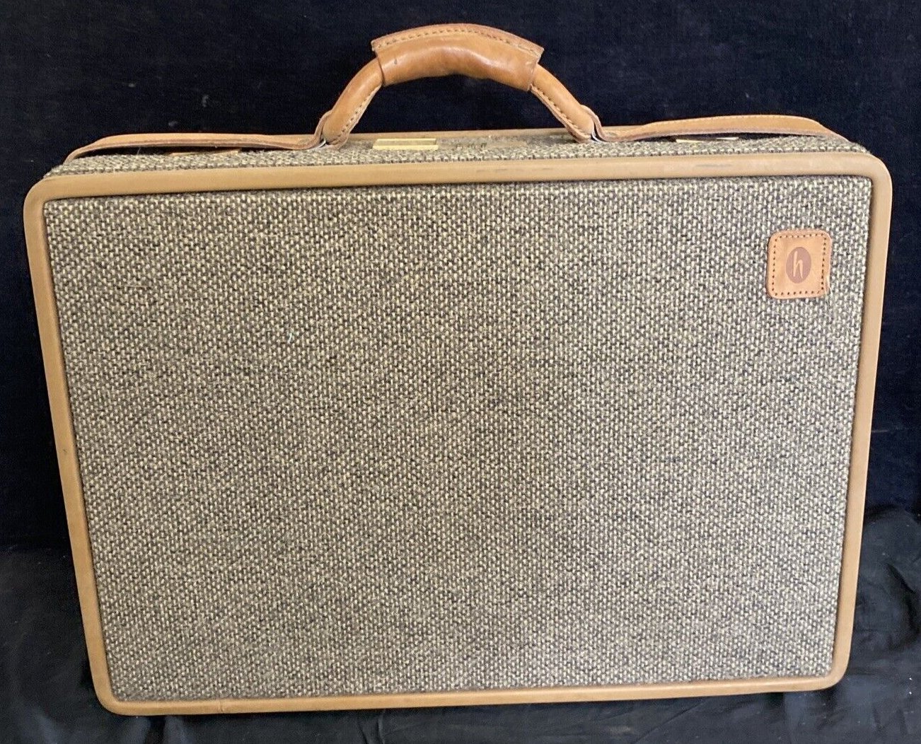 VTG HARTMANN Luggage 4400 BRIEFCASE Combination Tweed Leather
