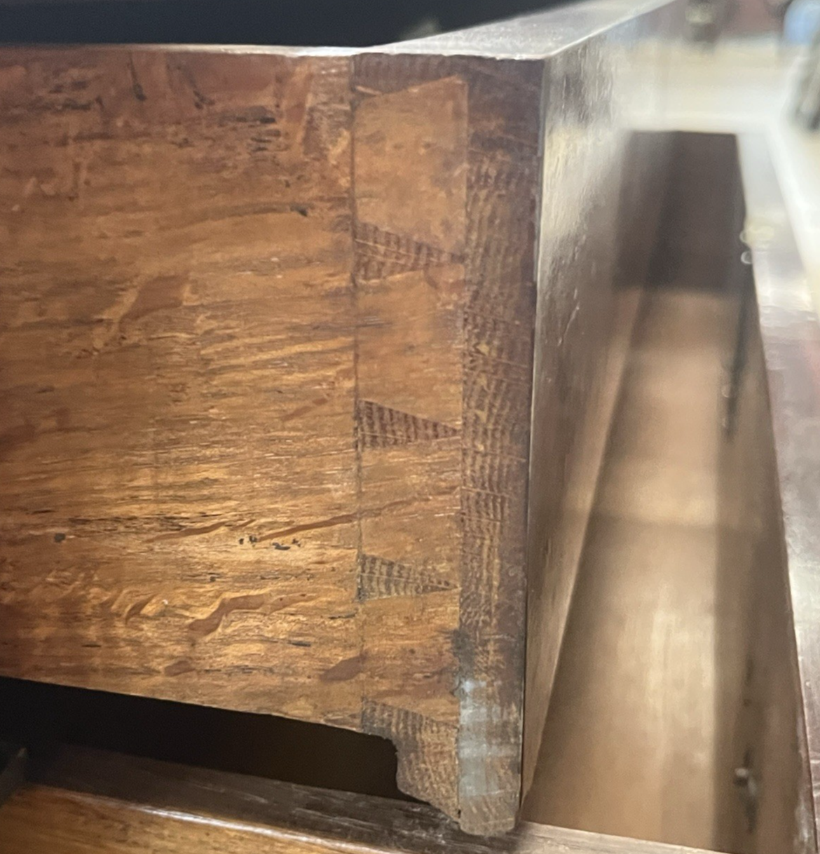 FRENCH EMPIRE MAHOGANY COMMODE, SIGNED P. PISTER, DATED 1819