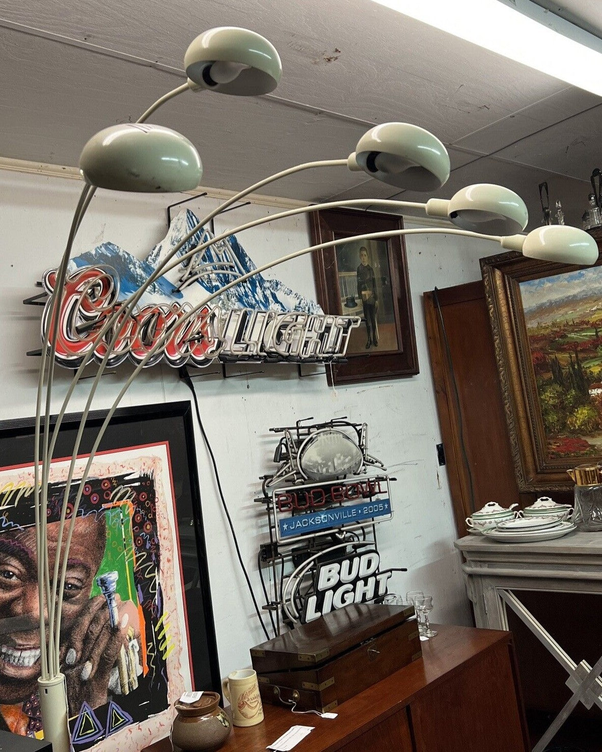 "ILLONA" ARC FLOOR LAMP MIDENTURY MODERN VTG ITALIAN