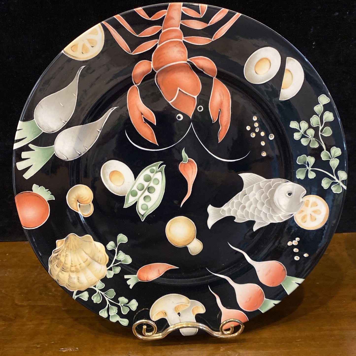 Set Of 6 “Fruits de Mer” By Villeroy & Boch  12” Dinner Plate Charger BH249