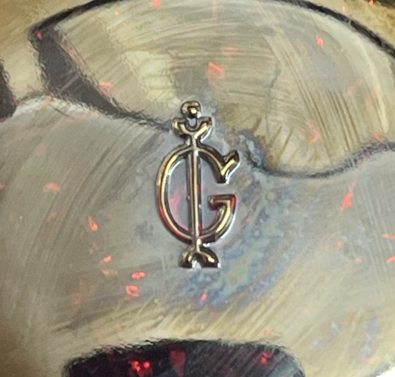 Imperial Glass OH Daisy & Button Rainbow Sunset Carnival Red Round Bowl 8"