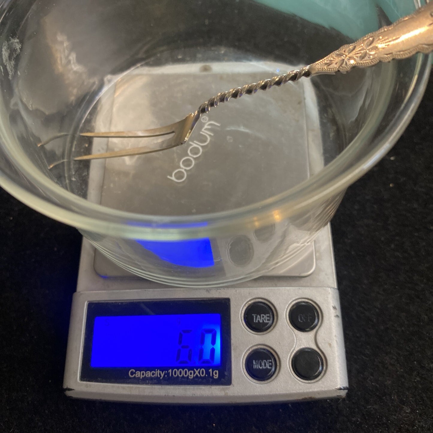 Sterling Silver 4 1/2" Fruit Fork 6g