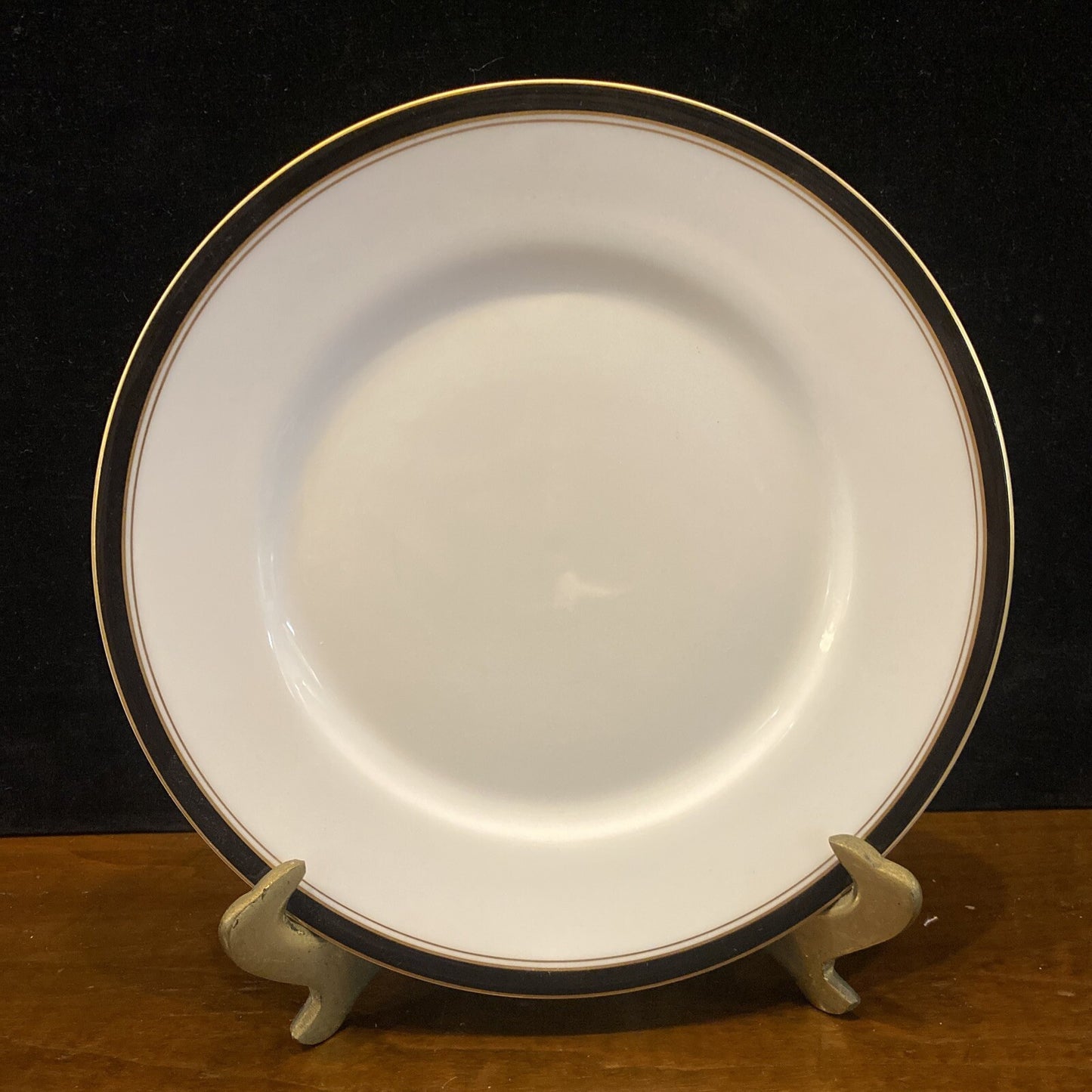 Diplomat Black Ceralene Raynaud Limoges Dinner Plate 10 7/8" 12 Avail