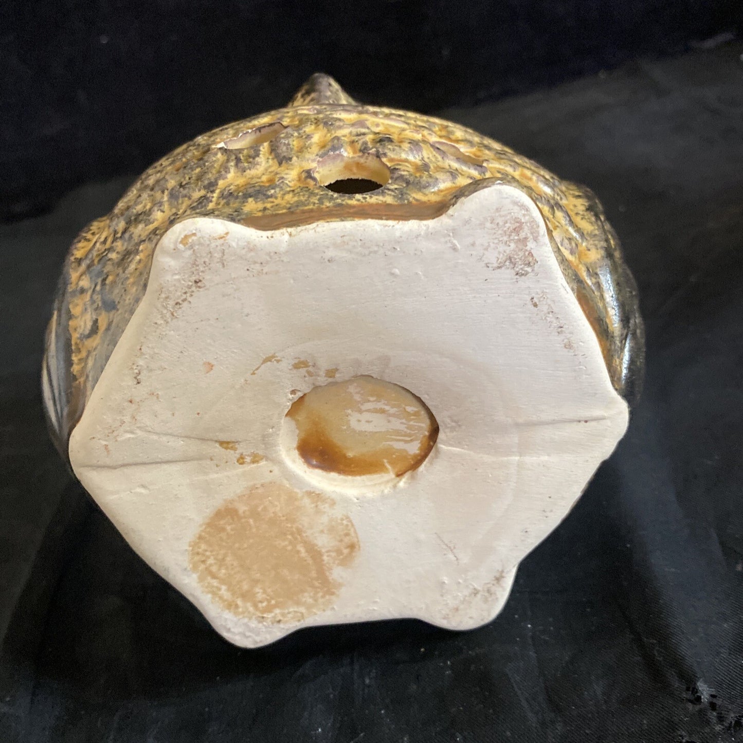 Vintage Ceramic Owl Votive Lantern Candle Holder