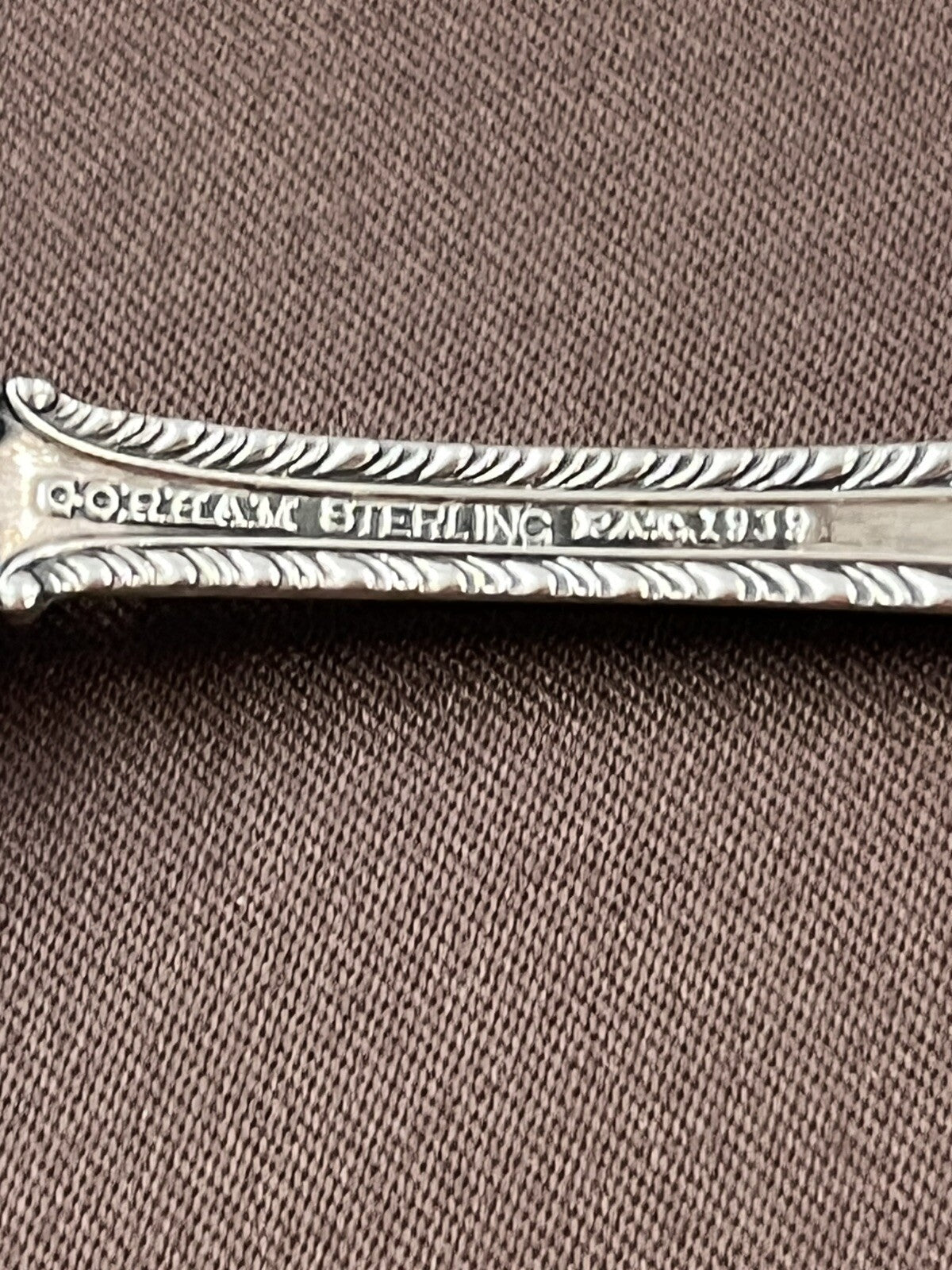 Gorham Silver English Gadroon Sterling Sugar Shell Spoon 6 1/4” 30g No Mono