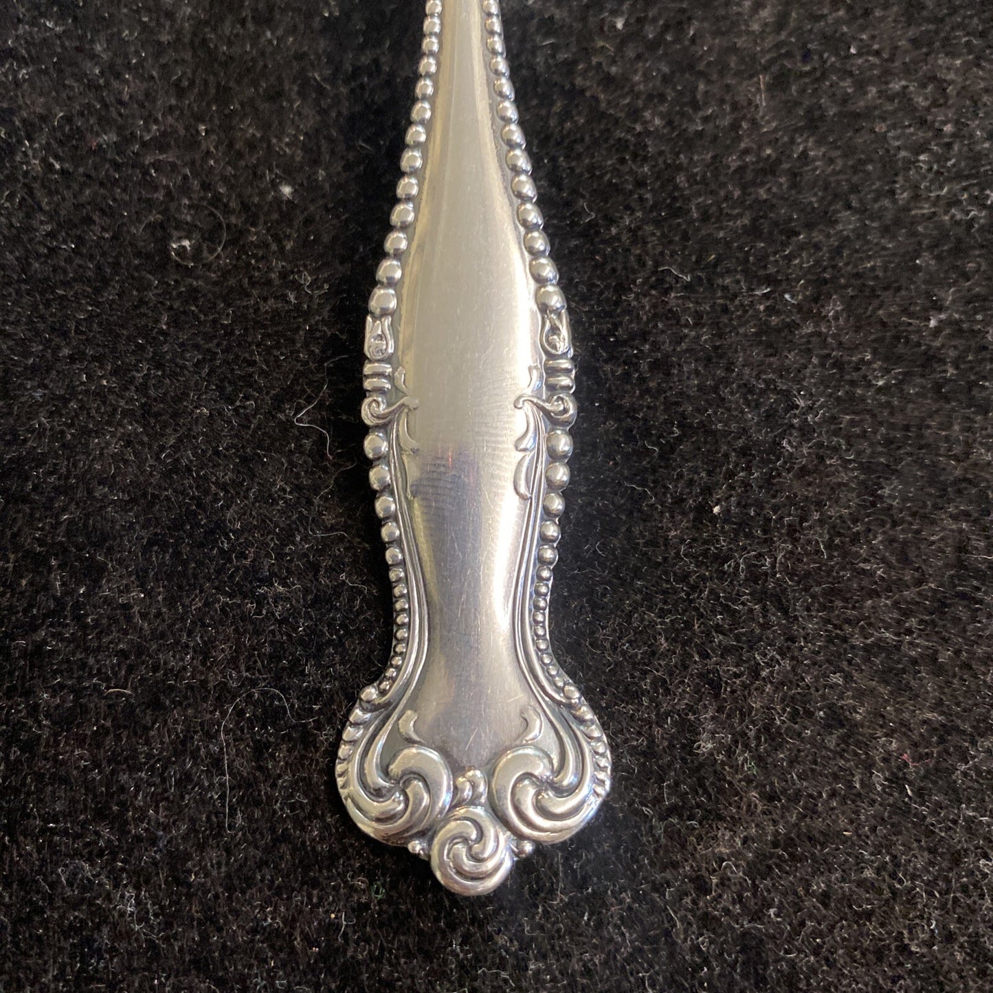 Pair of Towle Canterbury 5 3/4" Teaspoons 36.7g One Monogrammed 1893