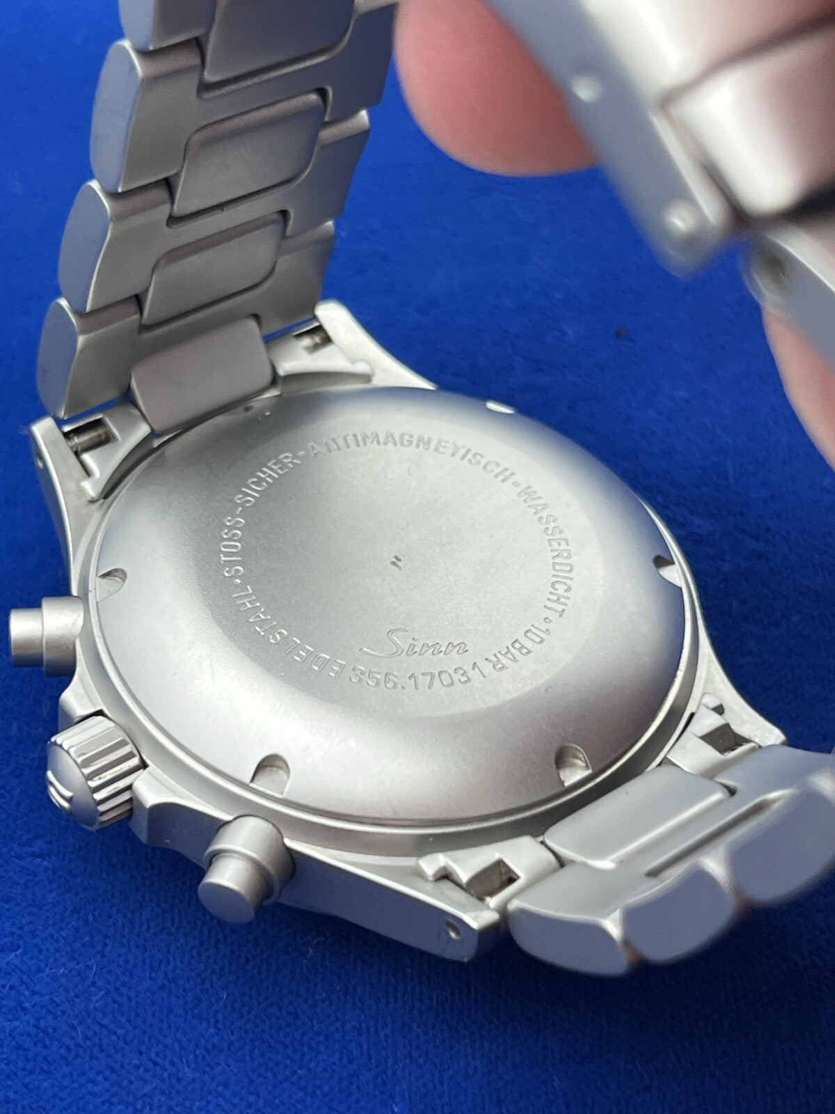 Sinn 356 Flieger H Band Bracelet Mechanical Chronograph Watch