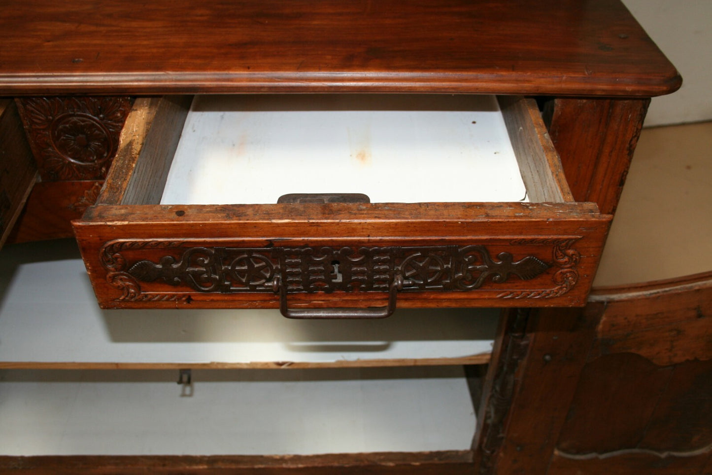 French Antique Renaissance Cupboard Vaisselier cabinet 1700s China Display