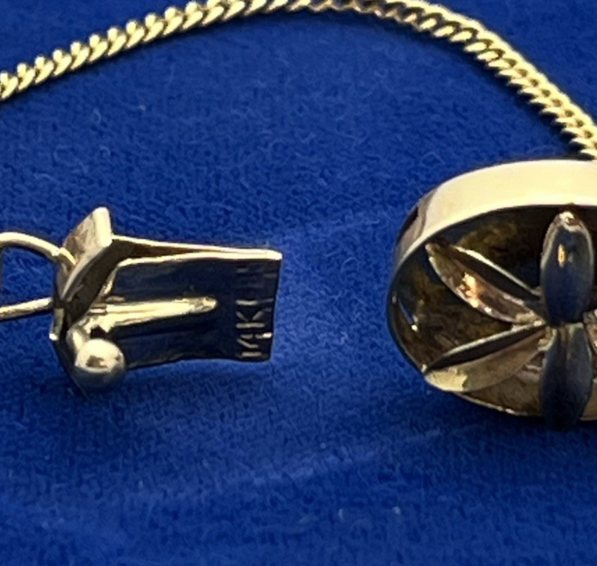 14K Yellow Gold Floral Six Multi Color Oval Cabochon Jade Bracelet 8 in