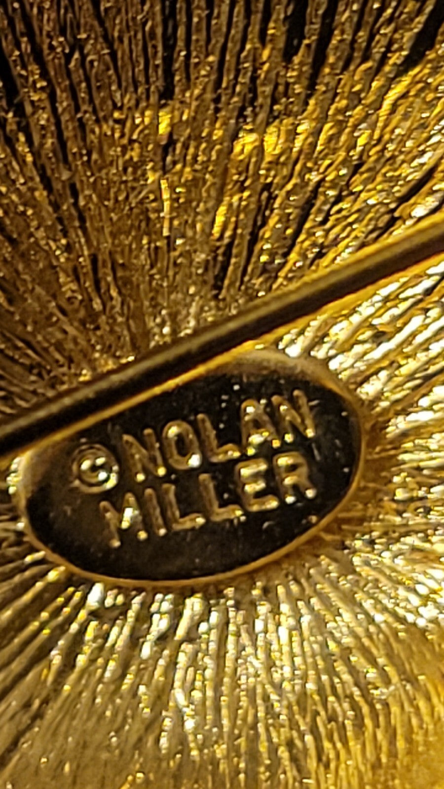 Beautiful Nolan Miller Glamour Collection Jewelry Pearl Gold Cornucopia Brooch