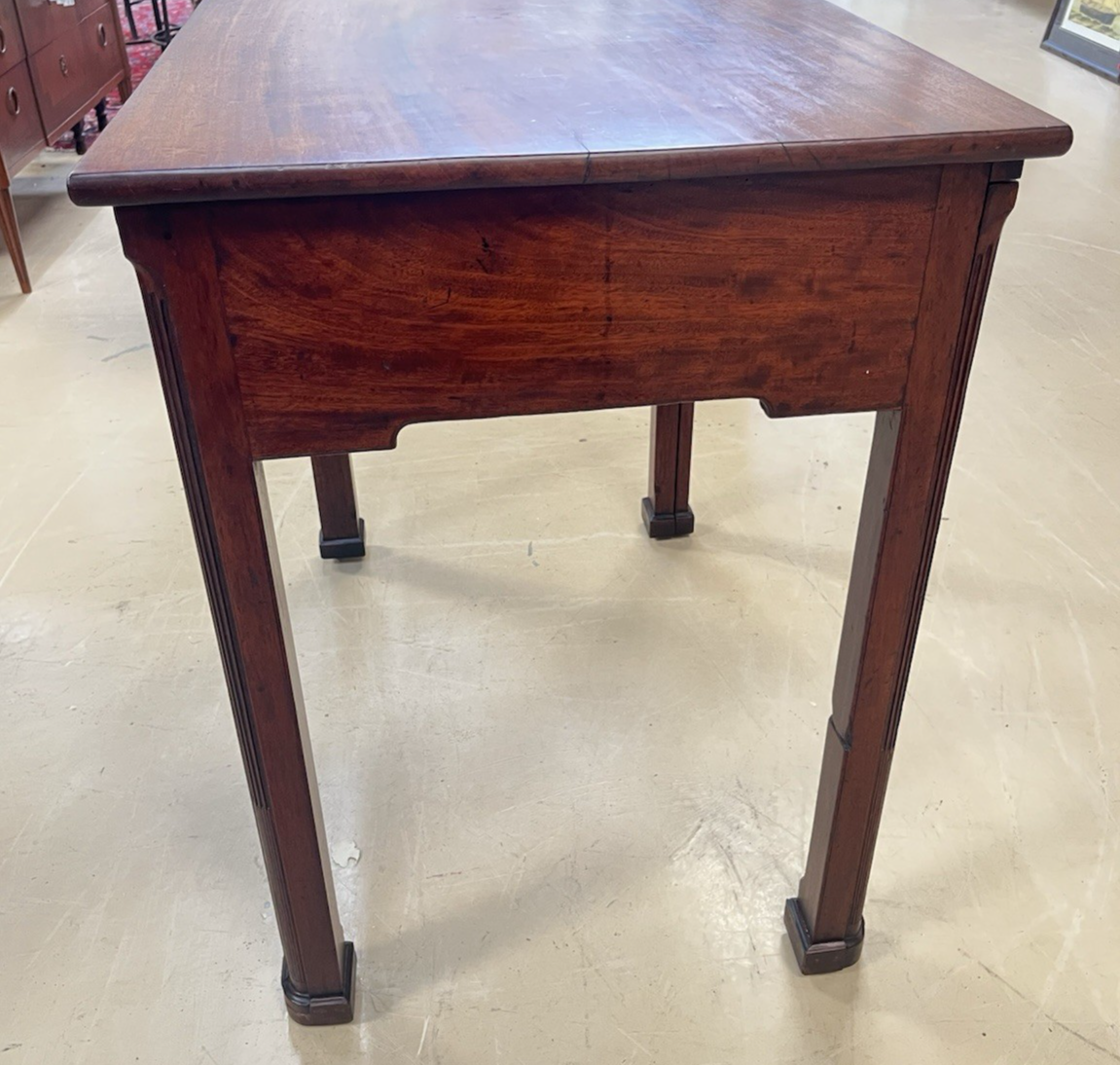ANTIQUE ENGLISH PERIOD GEORGE III MAHOGANY ARCHITECTS DESK WRITING WORK TABLE