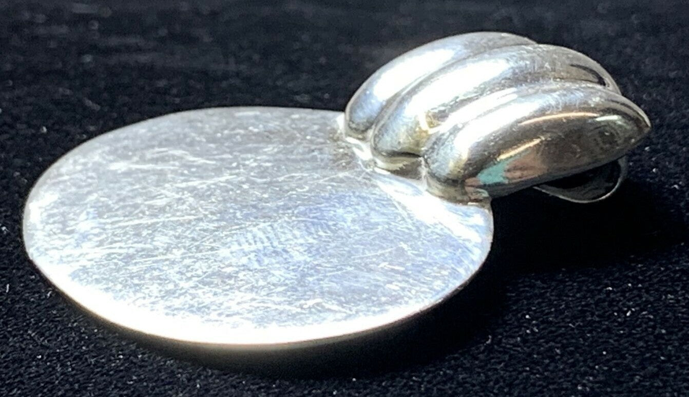 Vtg 925 Sterling Silver OVAL Slide Pendant 13.3g