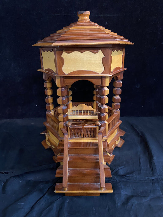 Handmade Wooden Gazebo Jewelry Box