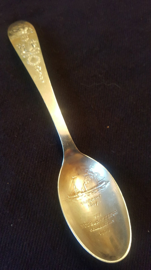 Tiffany & Co, NYC Sterling Silver Souvenir Spoon Hudson-Fulton Celebration 1909