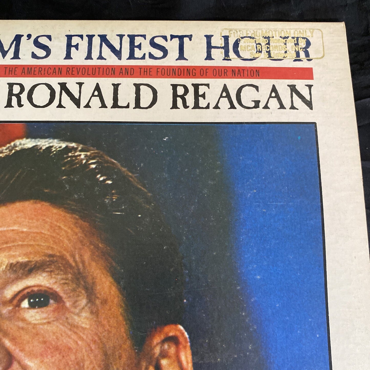 RARE PROMO FREEDOM'S FINEST HOUR NARRATED RONALD REAGAN MCA 37122