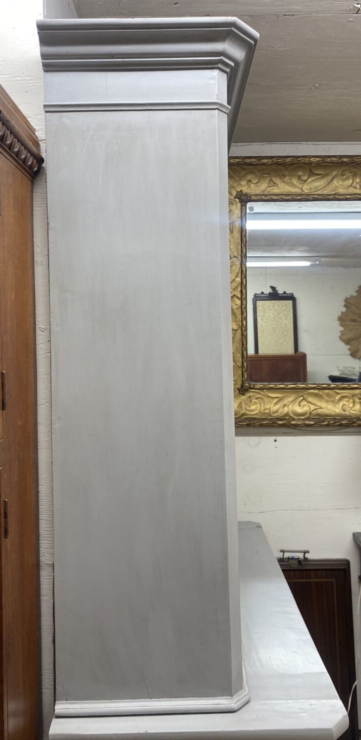 PERIOD ANTIQUE FRENCH LOUIS PHILIPPE PAINTED FARMHOUSE BOOKCASE CABINET