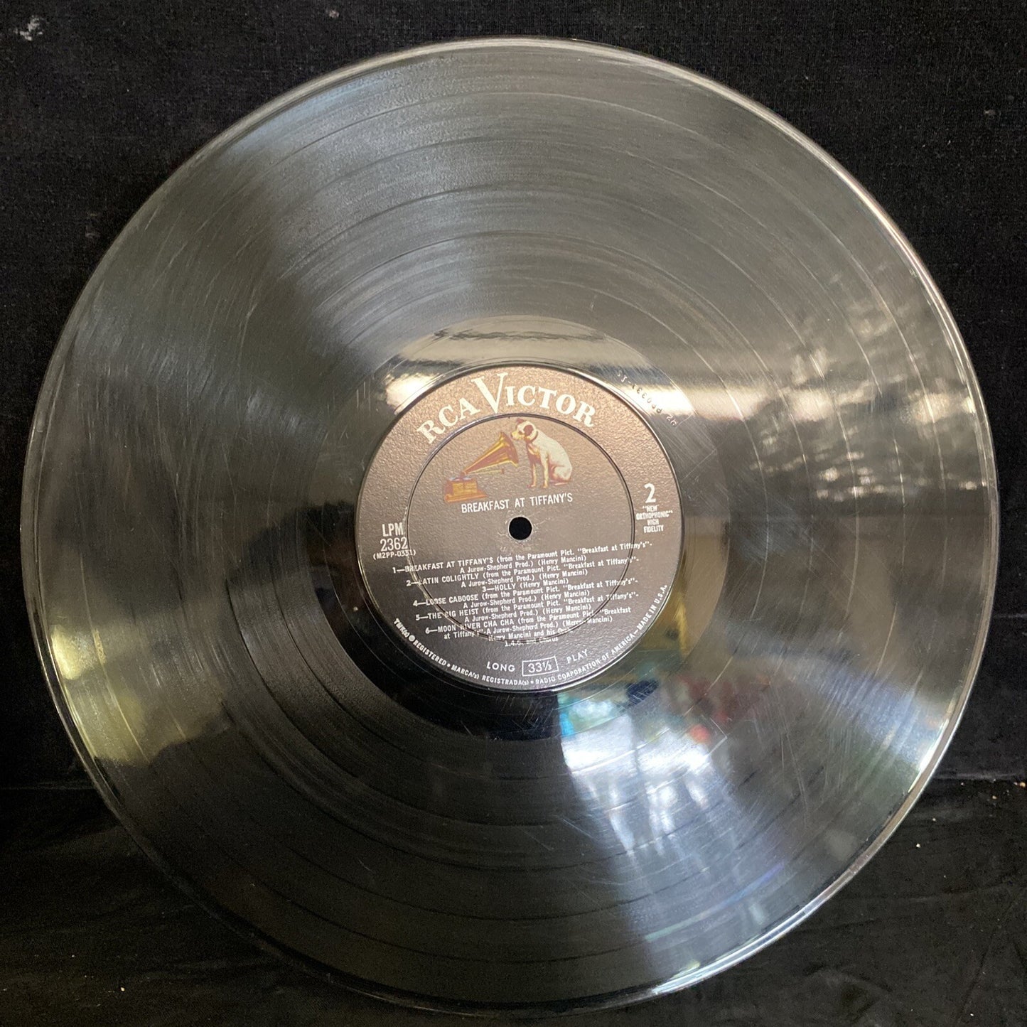 HENRY MANCINI-Breakfast At Tiffany's VINYL 12” LP 1961 RCA LSP-2362 NM/VG